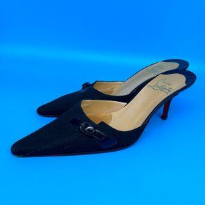 Christian Louboutin Black Fabric Pumps - 37